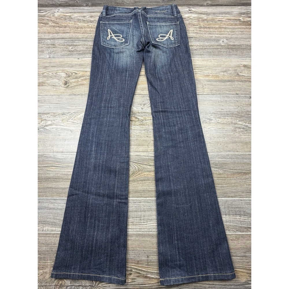 Anoname Lisa Bootcut Jeans Size 25 FITS 28x34  Blue Denim Festival Boho - Picture 7 of 14